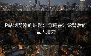 P站浏览器的崛起：隐藏在讨论背后的巨大潜力