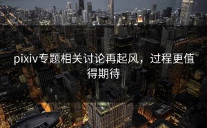 pixiv专题相关讨论再起风，过程更值得期待